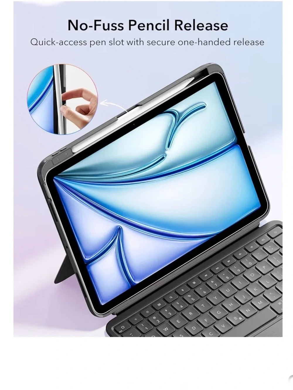 Gen Flex Ultra-Light thin Magnetic🧲Detachable Keyboard Case for iPad📱